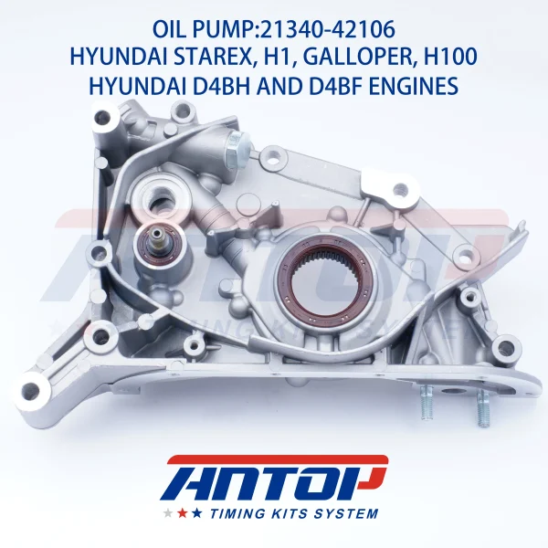OEM 21340-42106 21340-42105 21340-42104 21340-42100 High Quality Auto Parts Oil Pump for Hyundai STAREX Engine OIL PUMP FOR HYUNDAI H1 D4BH D4BF Terracan Galloper II Starex 21340-42106 21340-42105 21340-42104 21340-42103