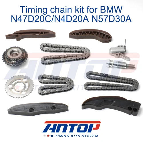Timing Chain Kit Fits for BMW X1 X3 X5 E92 E93 E60 E61 E81 E82 F07 F10 F11 F15 F18 F20 F21 F22 F25 N47 DOHC Turbocharged Replace OE 11318515699 11318515699S3