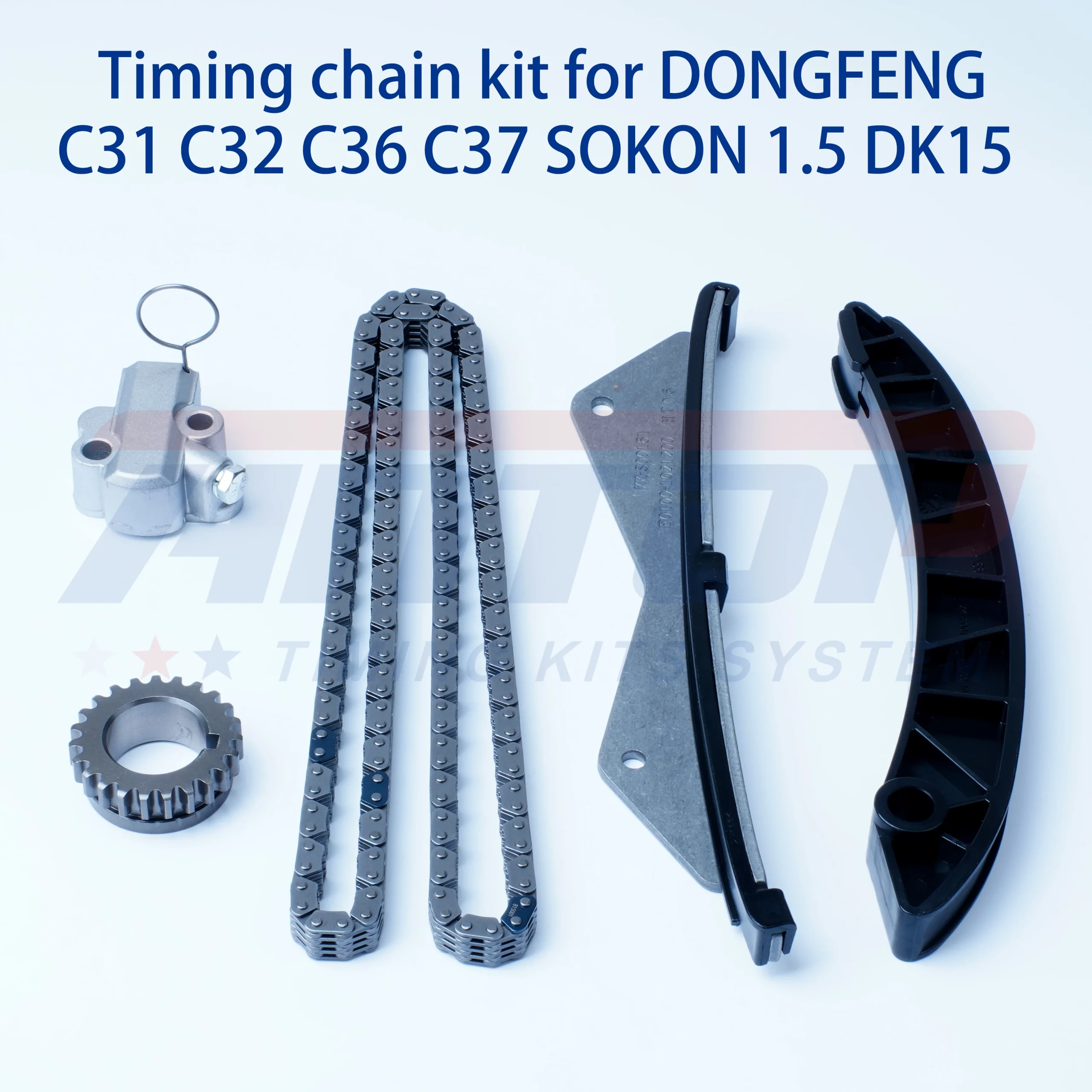 Timing Chain Kit for DONGFENG C31 C32 C36 C37 SOKON 1.5 DK15 Engine