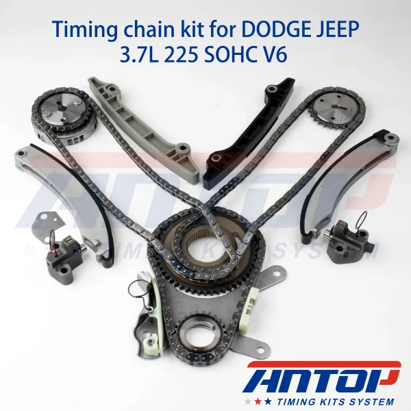 Timing Chain Kit Water Oil Pump Gasket Fit 01-03 Dodge Ram 1500 Jeep Liberty 3.7